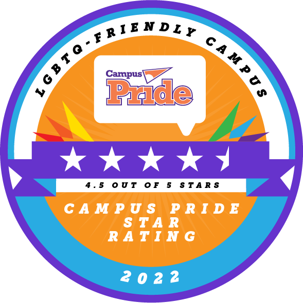 Campus Pride Index Score Rating of 4.5 out of 5 stars